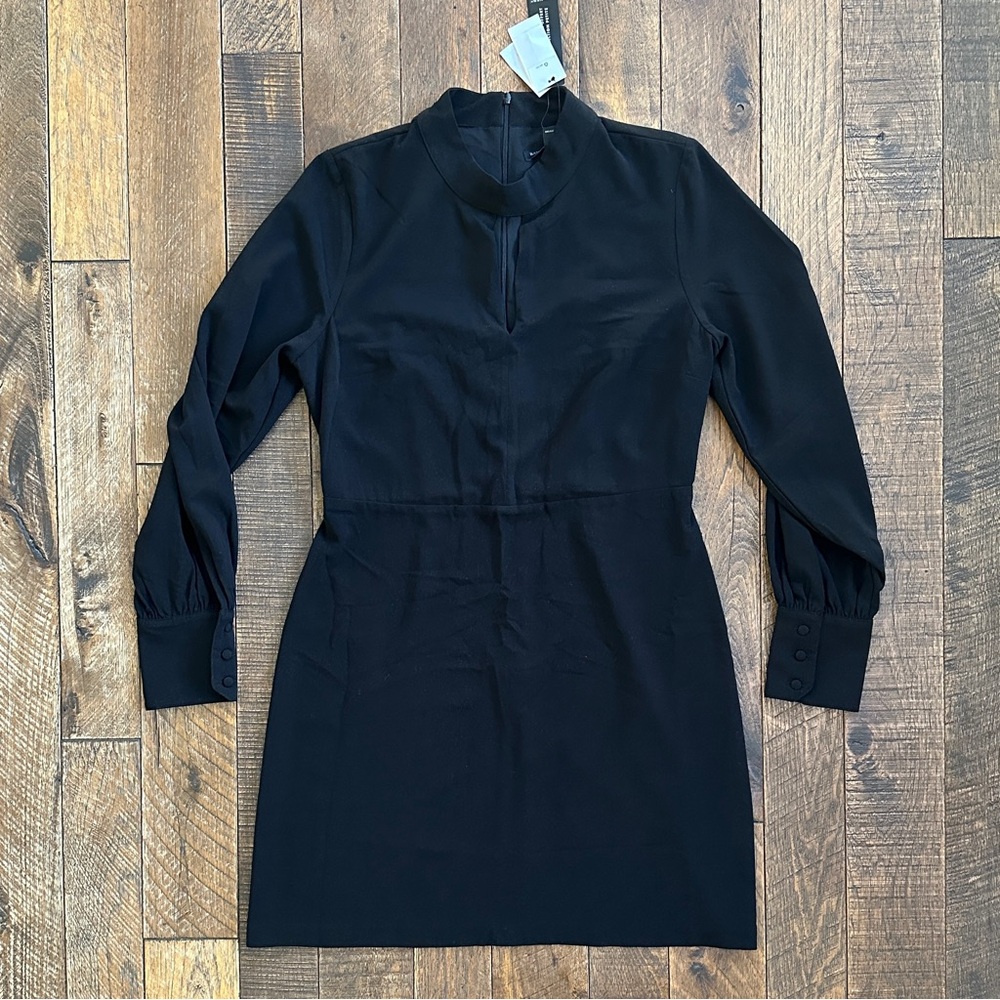 Banana Republic Black Long Sleeve Dress Size 6 NWT